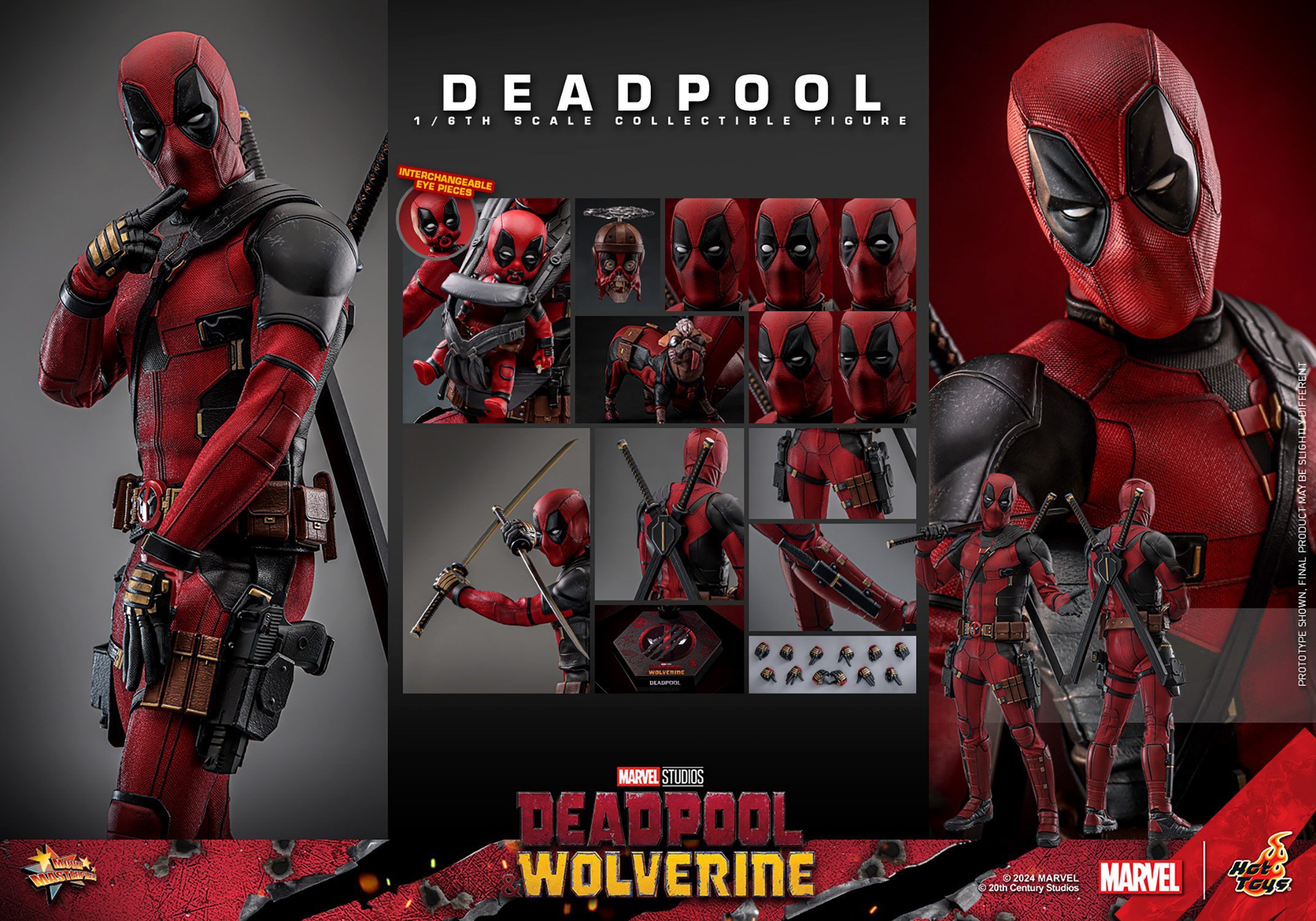 Deadpool Deadpool Wolverine HOT TOYS PREVENTA LUCASAR TOYS